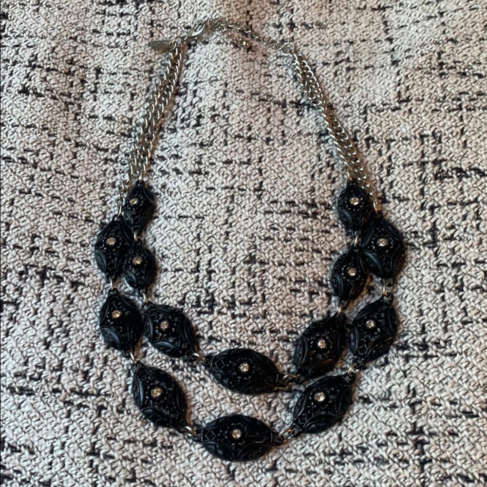 Black Necklace with Bling
